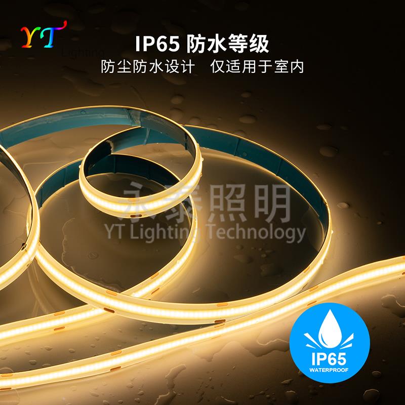 滴胶防水COB柔性12V软灯条24V客厅厨房酒柜装饰线条灯LED贴片灯带