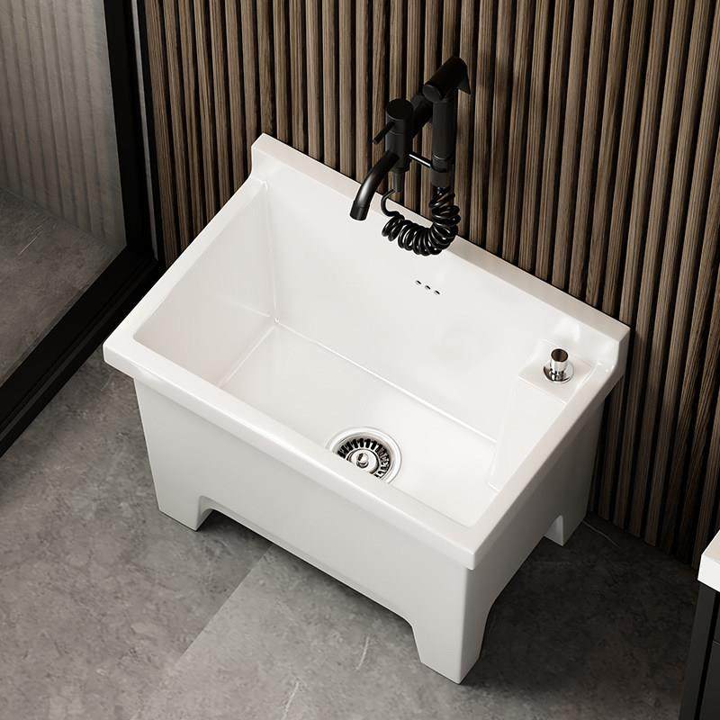 洗拖把池家用阳台卫生间地盆高脚墩布池大号拖布池陶瓷墩布池大号,家装主材,拖把池,淘宝优惠券,粉丝福利购,淘宝优惠卷
