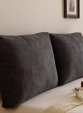 2025新款亚麻床头靠垫软包榻榻米飘窗大靠背床上玩手机靠枕可拆洗