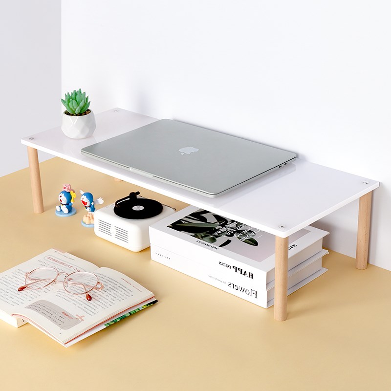 桌面置物架电脑增高架简易亚克力台式显示屏笔记本显示器收纳支架