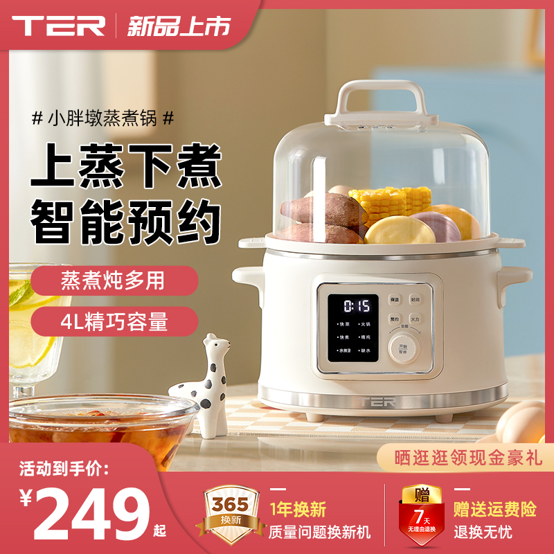 TER电蒸锅家用多功能智能蒸箱蒸煮一体锅多层小型蒸气锅蒸蛋器