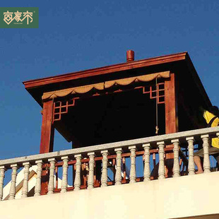 户外防晒凉亭遮阳复古装 定做竹帘子窗帘卷帘隔断升降拉帘 饰竹帘