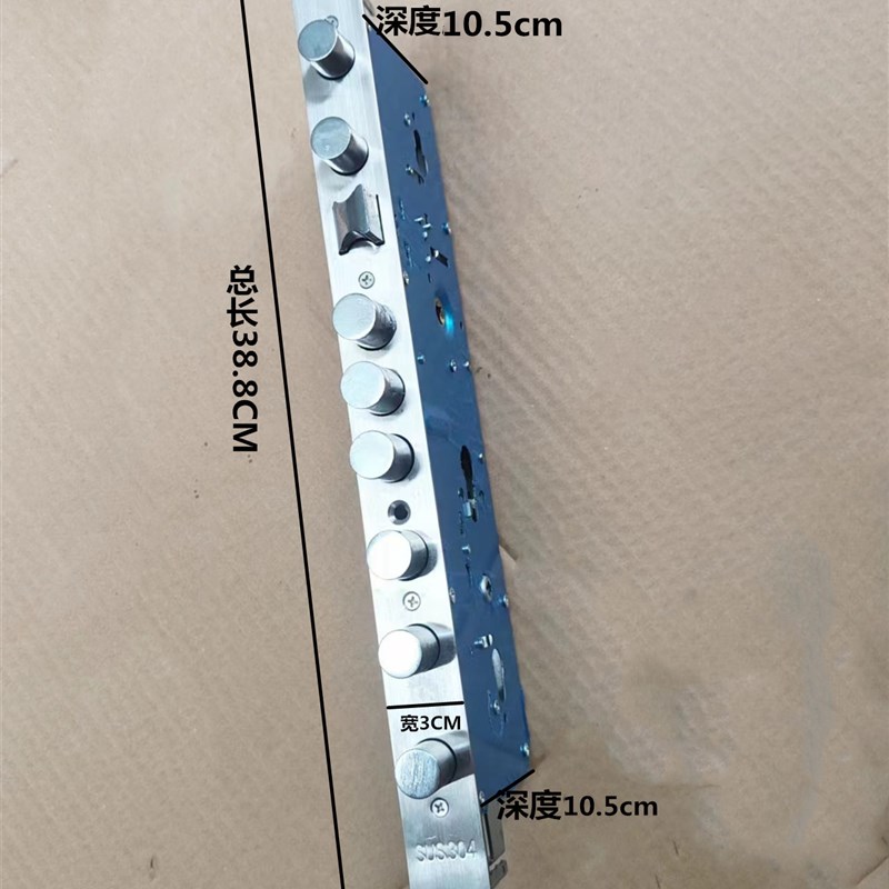 精品双开大门锁体九头大勾锁防盗门机械锁环形霸王锁体家用铜门锁