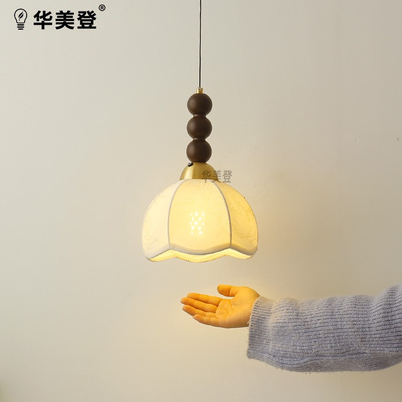 中古风免布线吊灯卧室床头灯客厅民宿装饰灯玄关走廊餐厅飘窗灯具