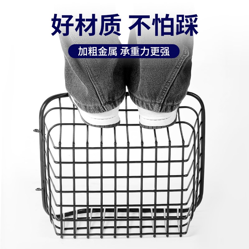 自行车山地车筐车篮座架置物筐车篮子单车框后货架车娄后座筐后篮