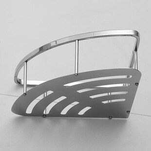 304不锈钢扇型转角架卫生间三角置物架单层厨房浴室脚架加高