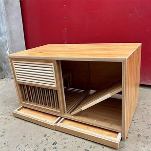 竹木配对笼防水板鸽子巢箱配对笼繁殖笼竹木防水板配对窝繁殖笼