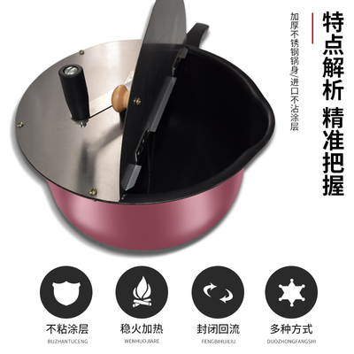 台式球形爆米花机商用燃气手摇搅拌美式爆谷机蝶形电动手动米花机