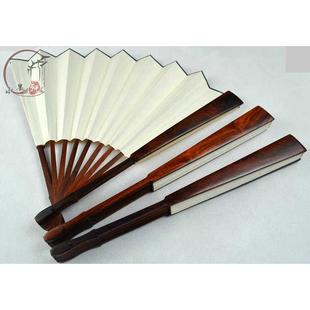 大红酸枝老红木折扇空白扇面题字交趾黄檀中国风广告扇蹦迪扇定