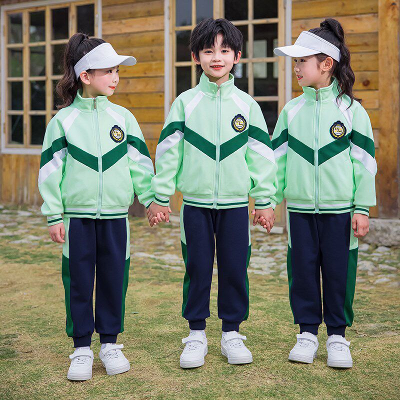 幼儿园园服春秋装校服套装小学生儿童棒球服班服运动学院风三件套