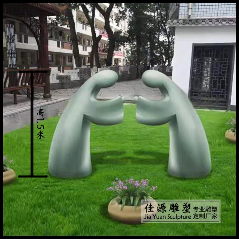 加工定制校园雕塑人物抽象摆x件励志向上学校文化装饰大理石雕刻