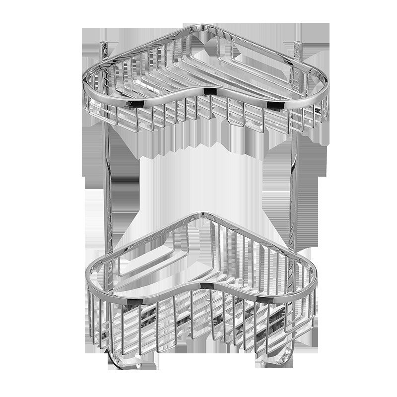 卫生间置物架304不锈钢浴室置物架2层洗澡间置物架双层三角篮,家装主材,浴室角架,淘宝优惠券,粉丝福利购,淘宝优惠卷