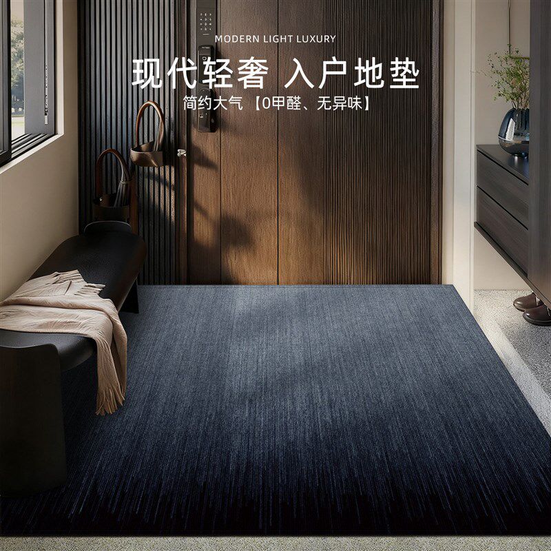 入户门地垫2026新款玄关室外门垫高级感进门耐脏U防滑脚垫免洗地
