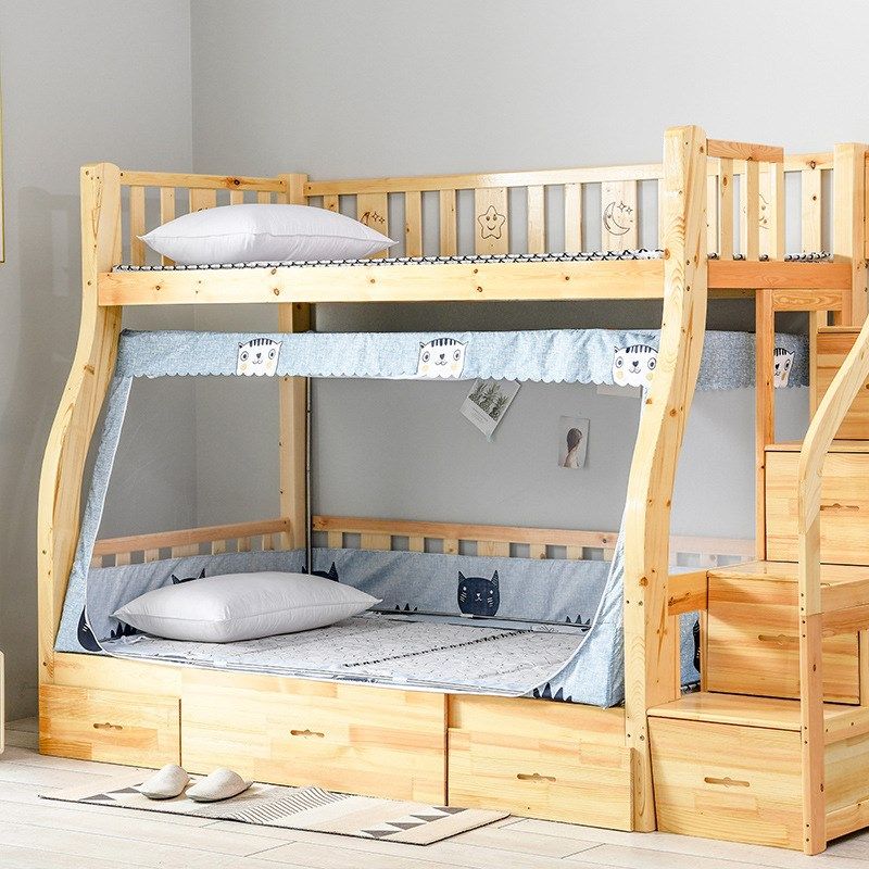 新款子母床蚊帐1.2m上下铺1.5梯形高低床步梯儿童双层床0.9防蚊含,床上用品,蚊帐,淘宝优惠券,粉丝福利购,淘宝优惠卷