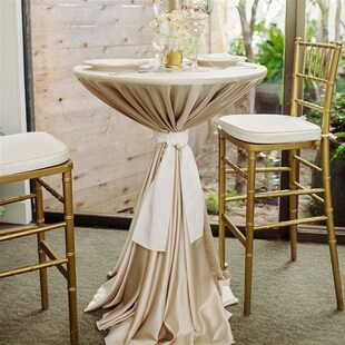 定制高脚吧台桌布展会活动鸡尾酒桌布冷餐宴台布酒店圆形桌布桌套