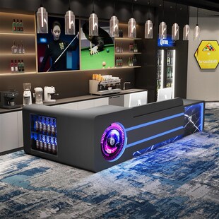 定制台球厅吧台酒j吧收银台旱冰场网咖健身房前台KTV烧烤店接待台