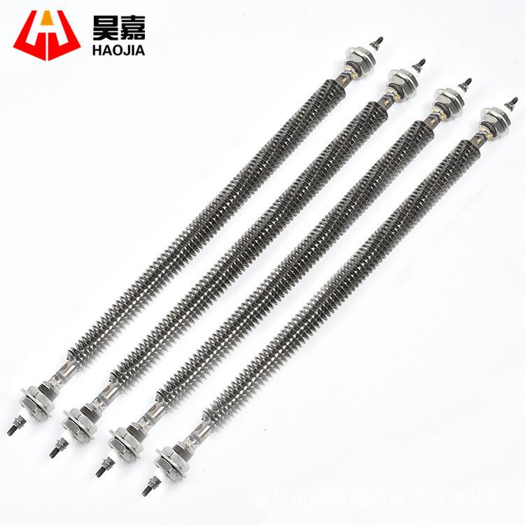 厂家直销不锈钢翅片直型翅片干烧电热管工业发热管烘干机空气发热