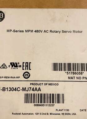 议价MPM-B1304C-MJ74AA全新原装电机低价处理议价