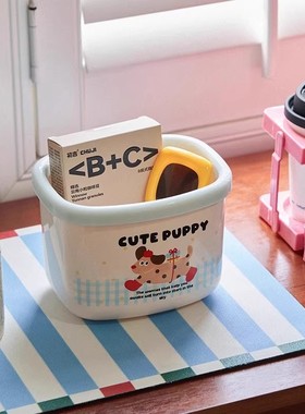 多巴胺腊肠狗桌面迷你垃圾桶家用茶几卧室翻盖废纸桶办公室收纳盒