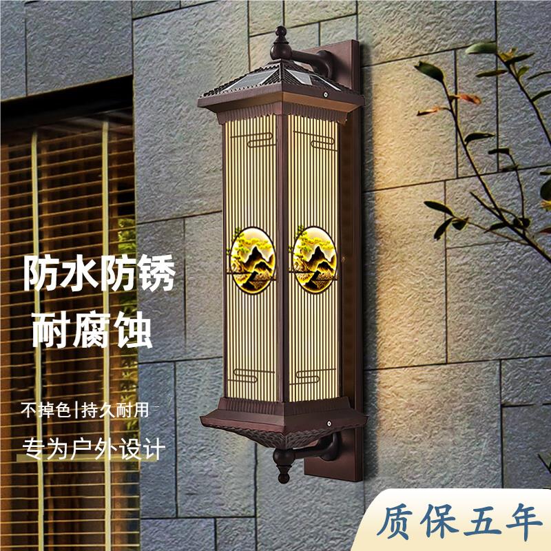 太阳能户外壁灯防水别墅庭院灯太阳能门厅罗马柱子别墅院门柱子灯