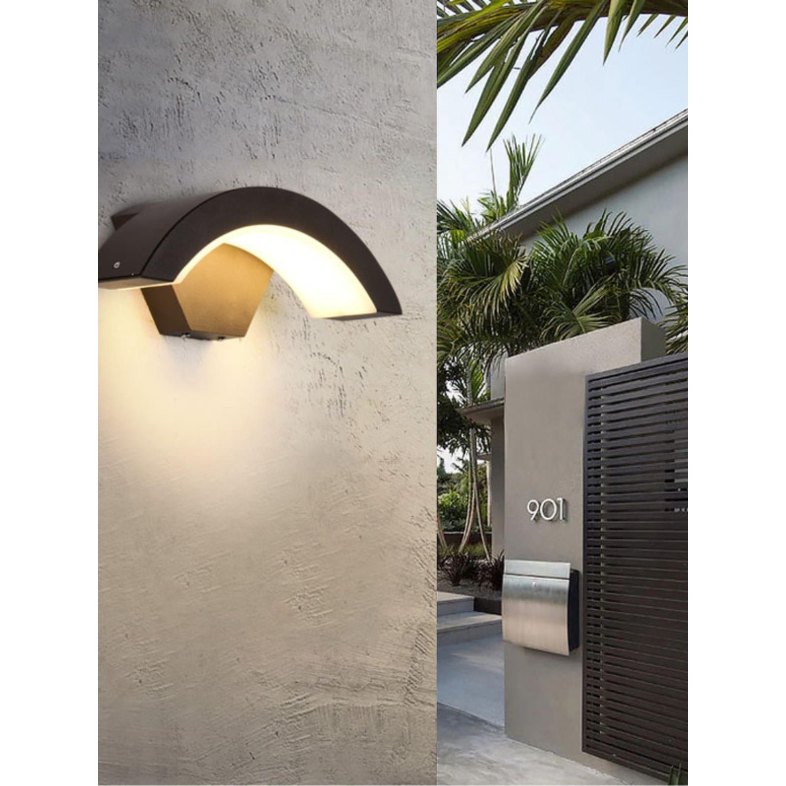 户外壁灯洗墙机别墅庭院阳台过道走廊门户外防水外墙暖灯遥控器