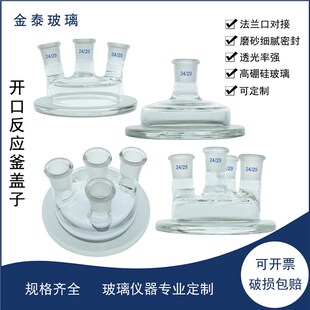 单口/三口/四口开口反应器盖19*3/24*3/19*4/24*4反应釜盖子