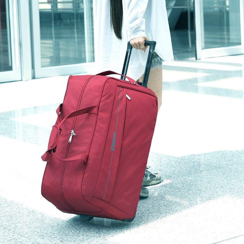 拉杆包男a女旅行包袋大容量旅行包出差短途手提行李袋可折叠登机