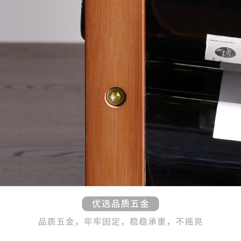 速发红酒架摆件葡萄酒架子实木家用小型现代简约红酒柜展示架红酒