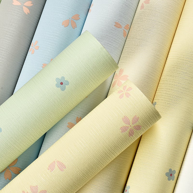 田园自粘墙纸卧室温馨女孩房间背景墙宿舍防水防潮家用自贴墙壁纸