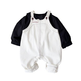 一岁宝宝秋装男h婴儿洋气小套装韩版帅气背带裤衬衣两件套秋季新