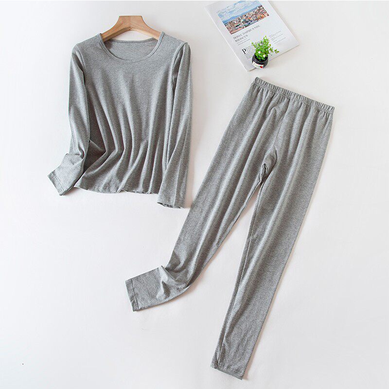 秋衣秋裤女套装纯棉弹力薄款y全棉保暖线衣线裤秋冬基础打底内衣