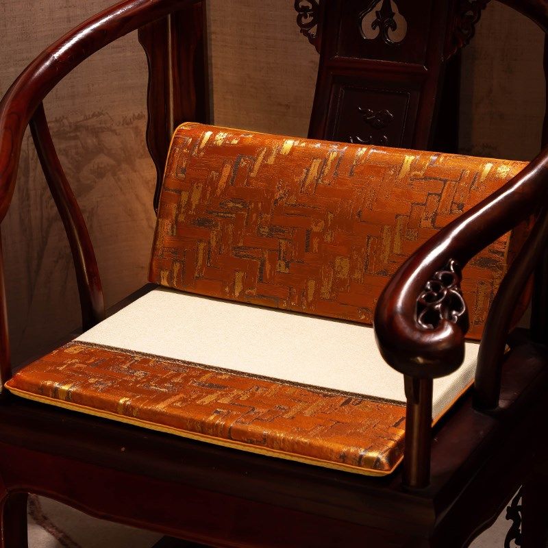 中式坐垫圈椅红木茶椅垫沙发凳子太师椅垫座垫实木家具屁垫椅子垫