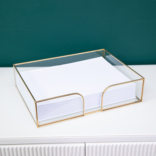 A4列印纸文件收纳盒办公室桌面大容量透明置物盒档案资料置物架子