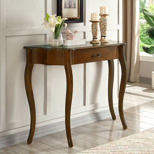 美式玄关a柜靠墙走廊桌子装饰台沙发背几玄关架进门入户客厅隔断