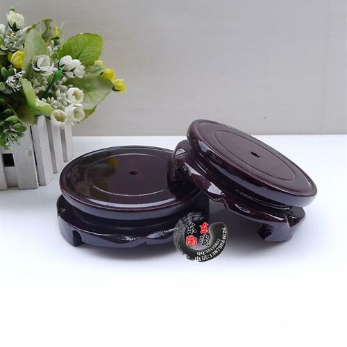 超值实木可旋转底座 工艺品托架 花瓶底座 奇石木座10-60cm