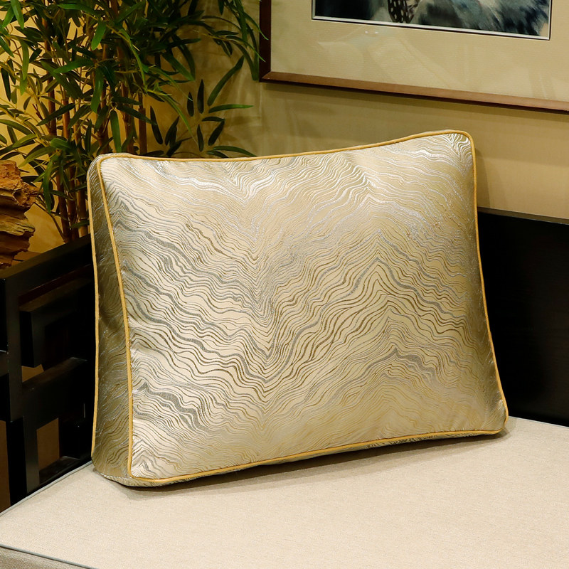 定做中式实木沙发靠背垫客厅大号腰枕H腰靠床头靠枕座椅靠垫可拆