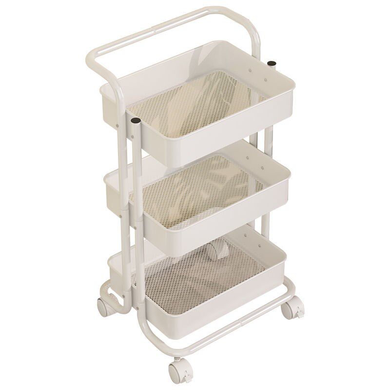 三层全金属置物架手推车防锈烤漆厨房客厅卫生间浴室储物收纳落地