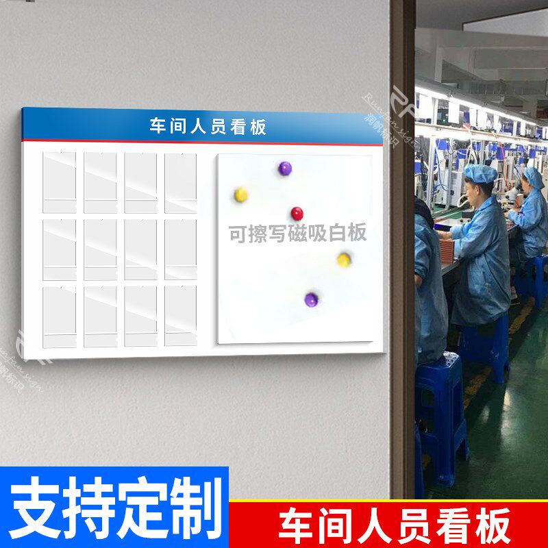 人员公示牌定制工厂车间生产管理看板车间信息公示栏y公告栏亚克