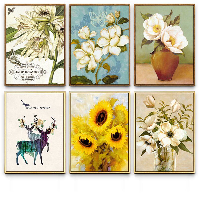 简约现代欧式美式田园花卉客厅防水浴室厕所洗手间U装饰晶瓷挂壁