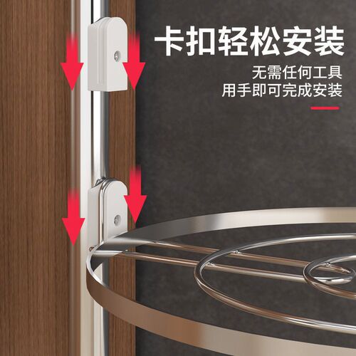 不锈钢锅架子放锅架厨房置物架多功能家用落地式收纳架三角置物架