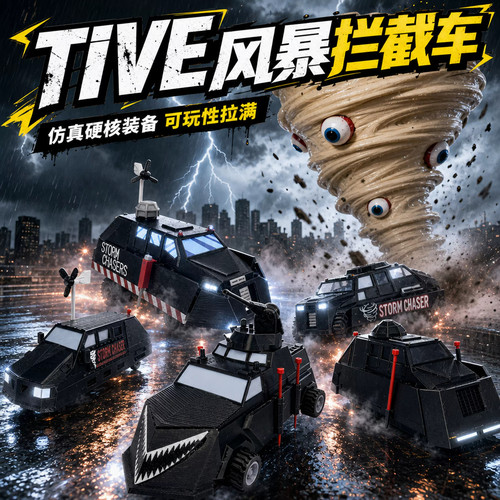 【官方正品】风暴拦截车3D模型
