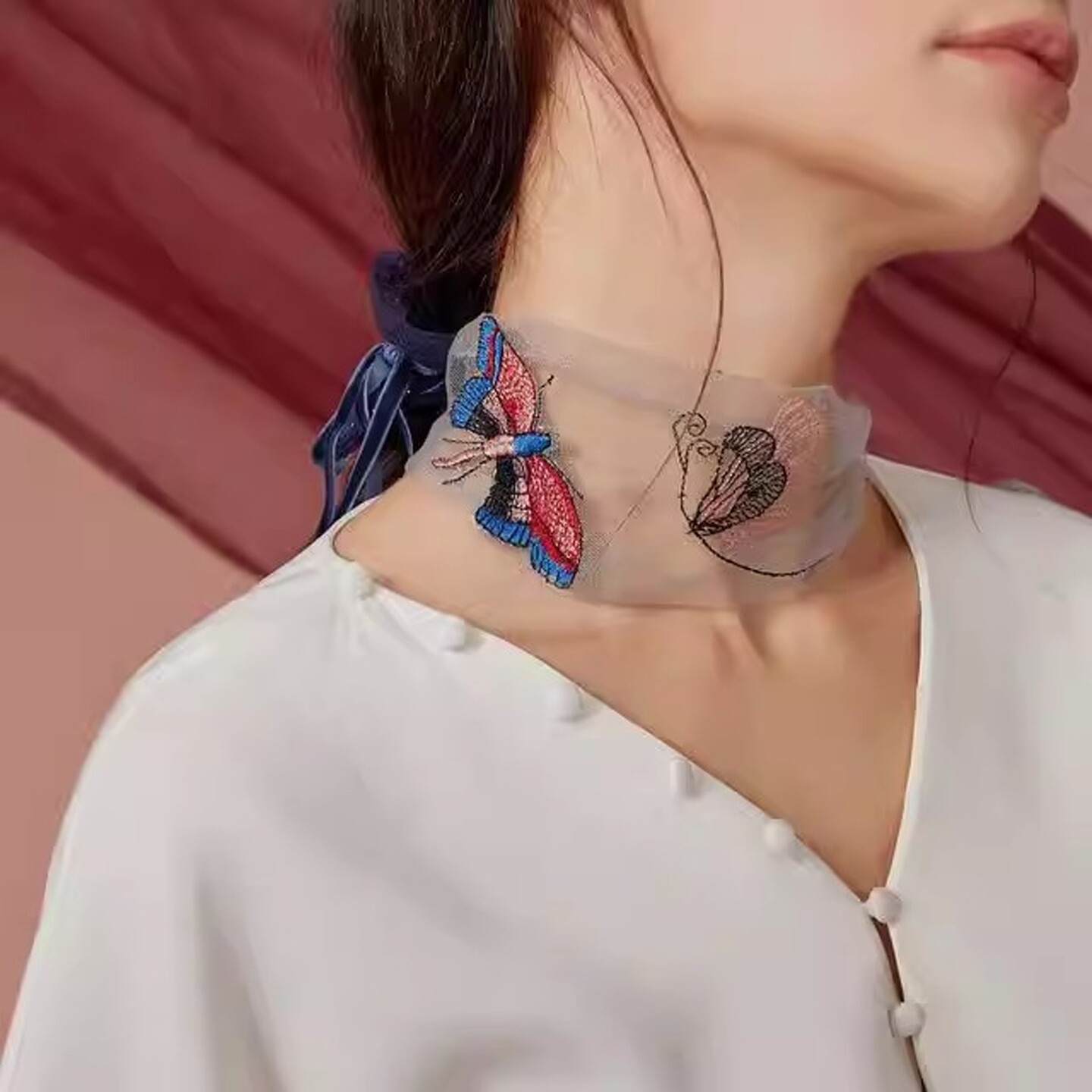 【官方正品】脖子配饰颈带丝巾图片