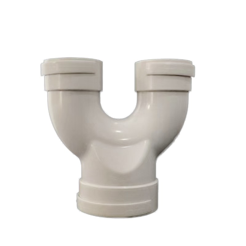 U型三通变径裤衩三通新风三通配件通风排烟墙壁三通75 110 160