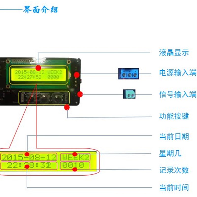 雷击瞬间浪涌脉冲击穿电流讯号记录仪时刻时间次数记时计数器监控