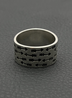 s925纯银克罗伈复古三角形戒指男欧美风cody sanderson指环经典款