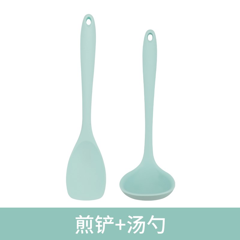 婴儿辅食硅胶铲耐高温宝宝炒菜铲子护锅铲儿童小号汤勺不粘锅套装