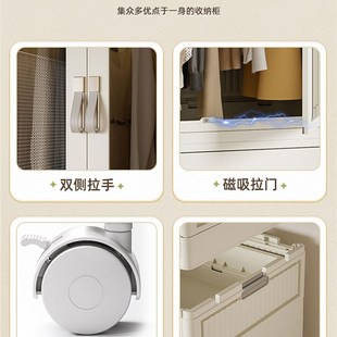 儿童衣柜塑料收纳柜子家用宝宝折叠储物柜婴儿小衣橱置物柜 抽屉式