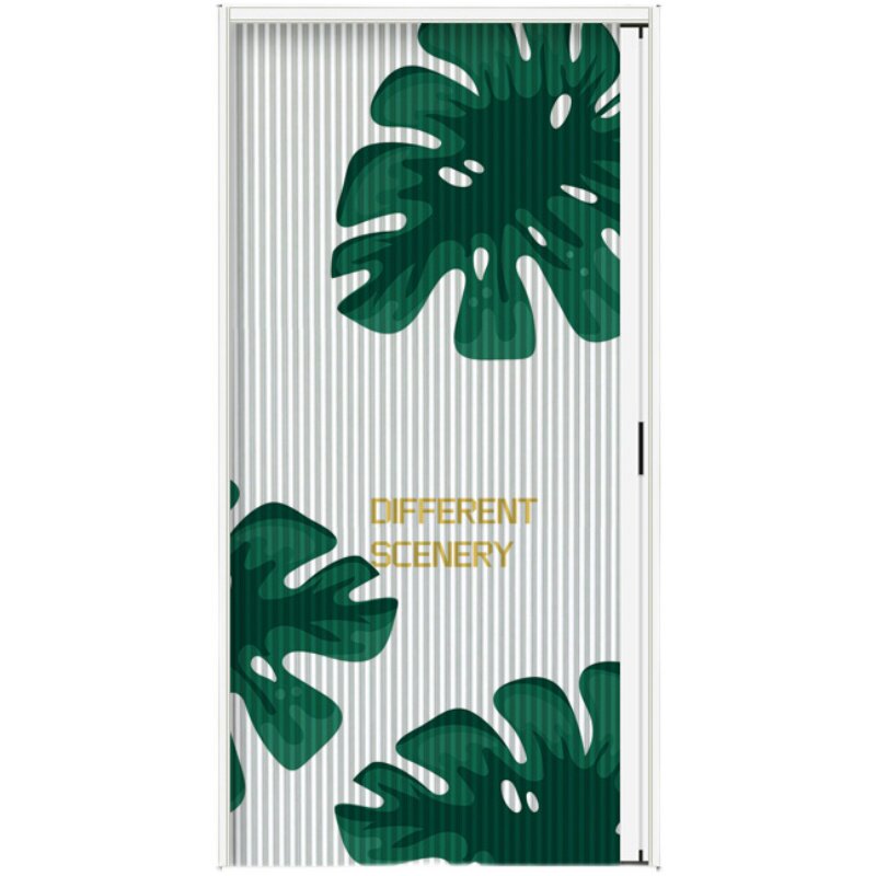 御霄低轨折叠空调隔断门帘家用免打孔客厅阳台厨房保温帘替代pvc