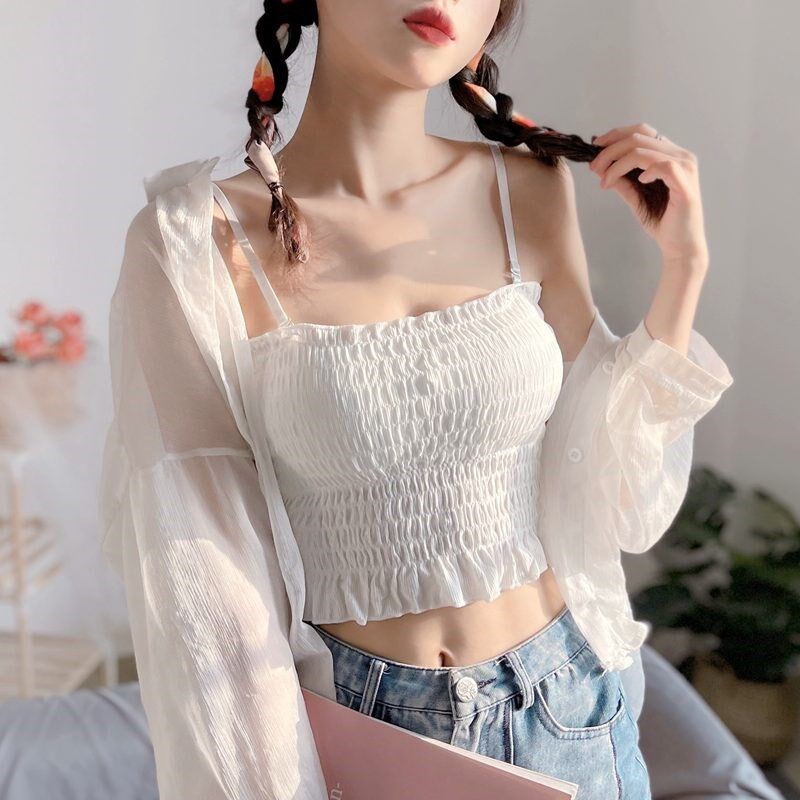 新品无肩b带打底防走光裹胸抹胸内搭G带胸垫文胸美背少女内衣小吊