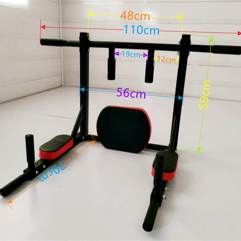 墙上单杠引体向上器家用室内健身器材墙体打孔单杠沙袋架子双杠架